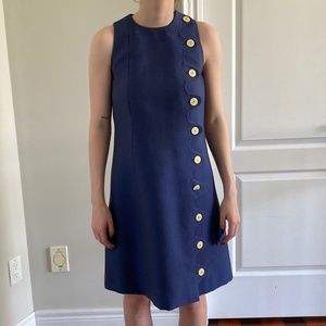 Trademark Blue Button Dress - size 00